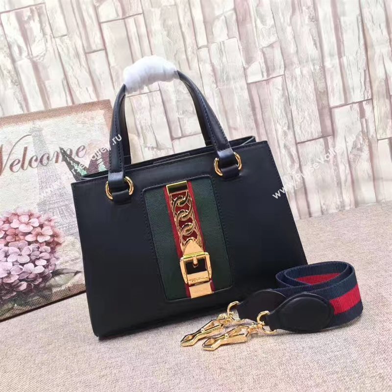 Gucci Sylvie handbag black shoulder bag 6514