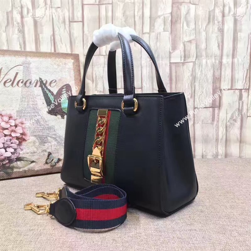 Gucci Sylvie handbag black shoulder bag 6514