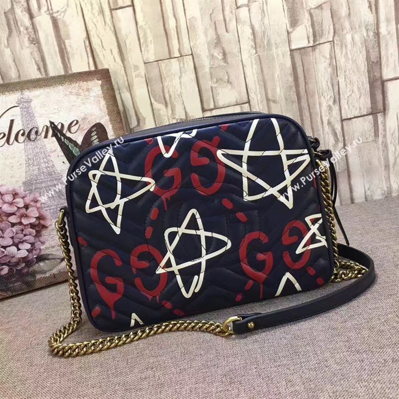 Gucci GG shoulder black red v bag 6517