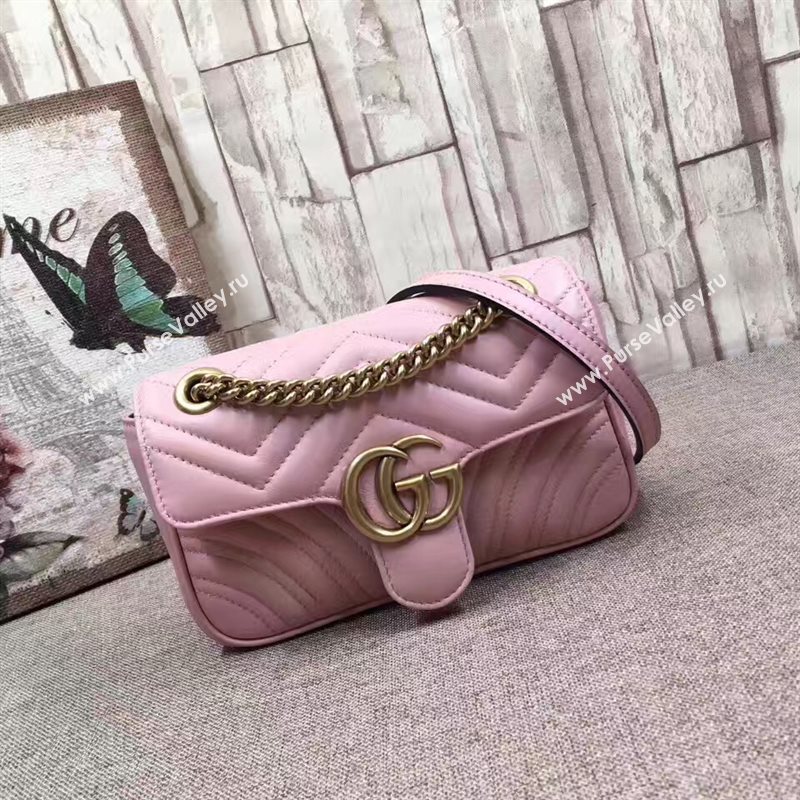 Gucci mini pink shoulder GG bag 6521