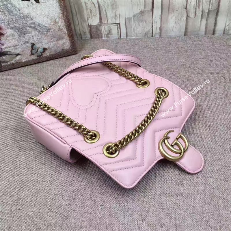 Gucci mini pink shoulder GG bag 6521