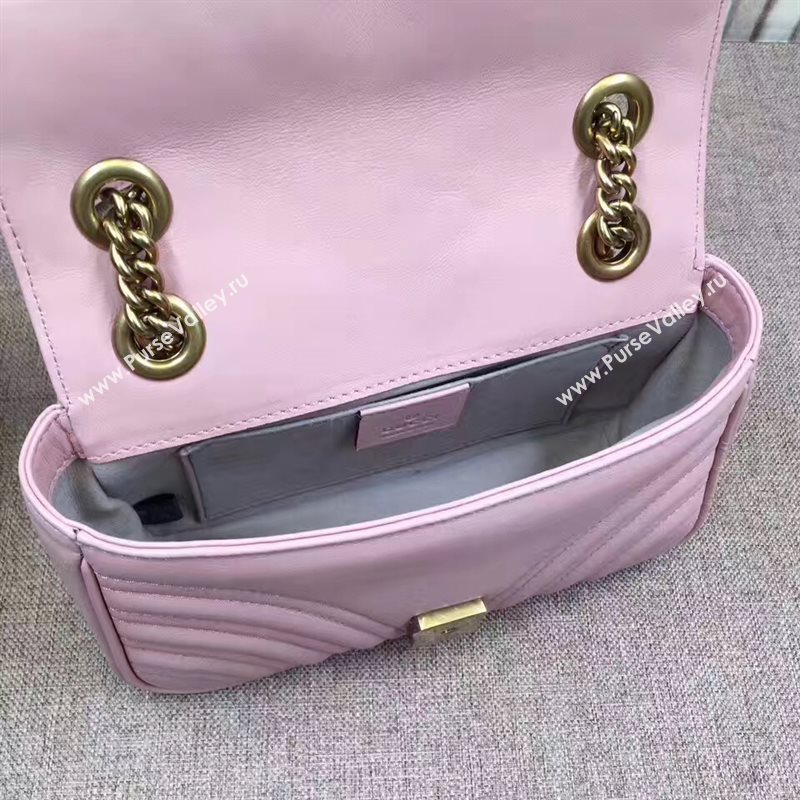 Gucci mini pink shoulder GG bag 6521