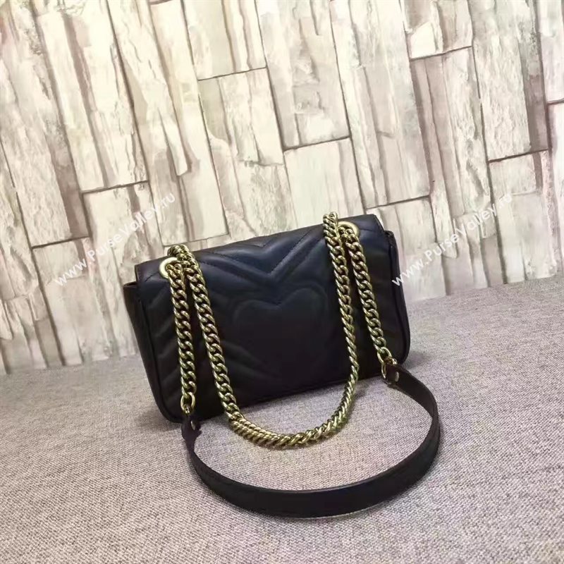 Gucci mini black shoulder GG bag 6523