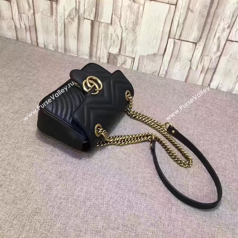 Gucci mini black shoulder GG bag 6523