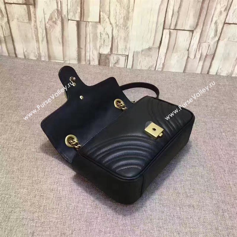 Gucci mini black shoulder GG bag 6523