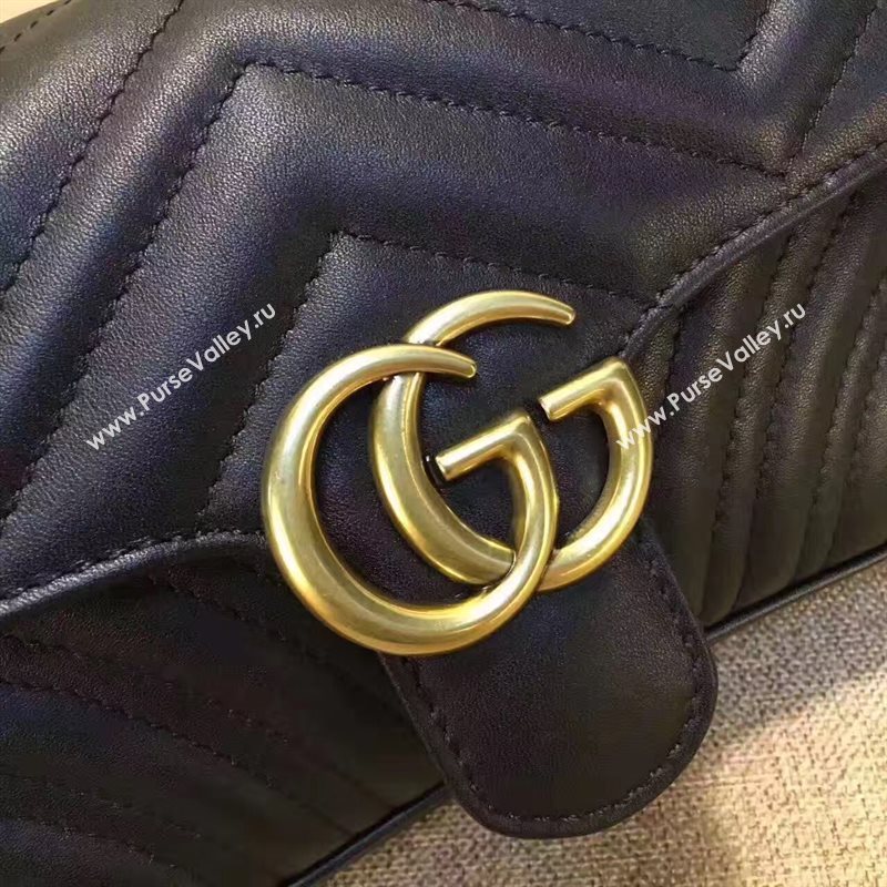 Gucci mini black shoulder GG bag 6523