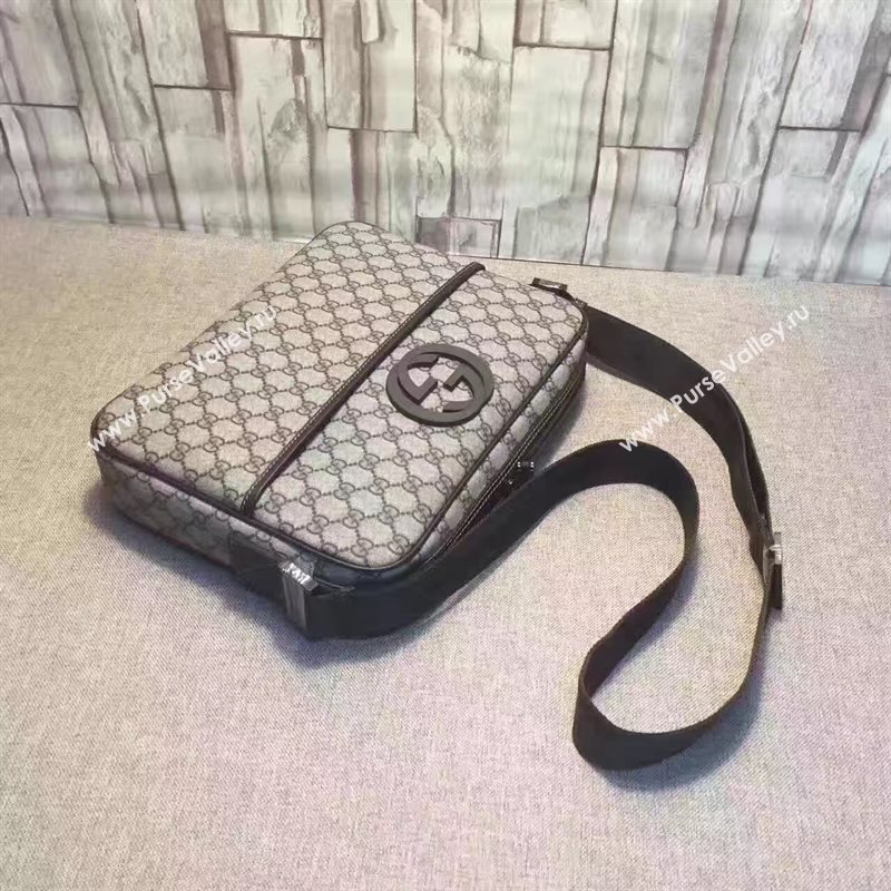 Gucci large gray shoulder GG bag 6526