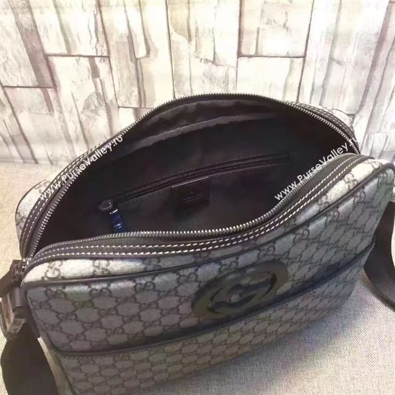 Gucci large gray shoulder GG bag 6526