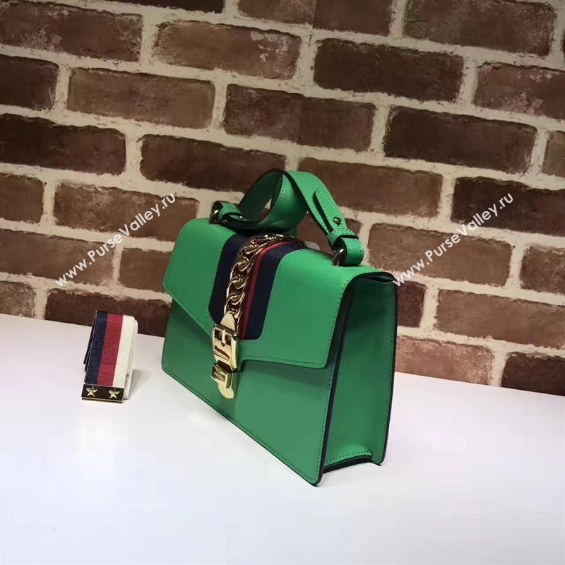 Gucci Sylvie shoulder green bag 6527