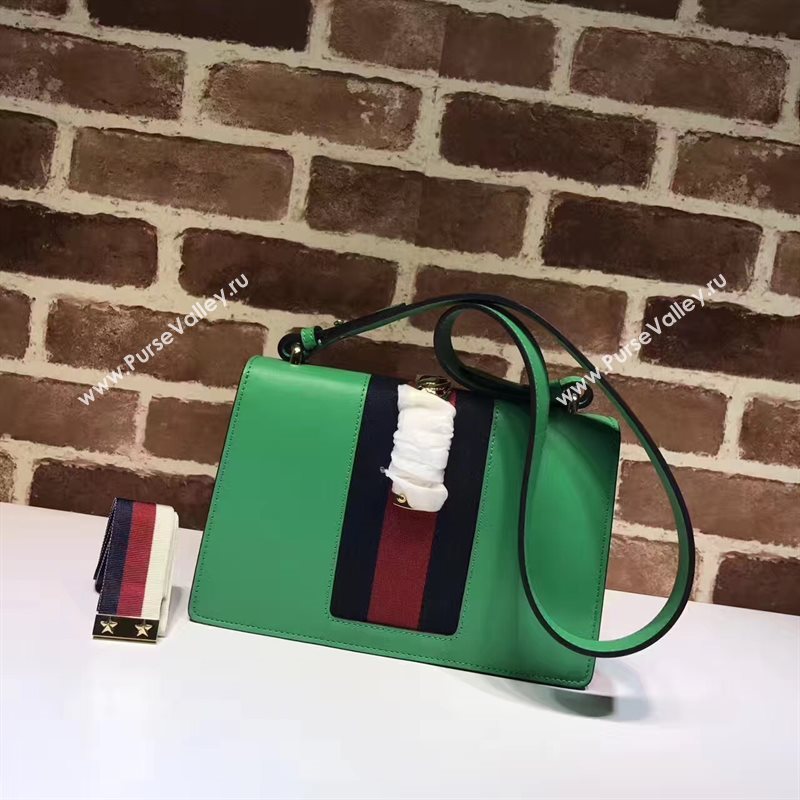Gucci Sylvie shoulder green bag 6527