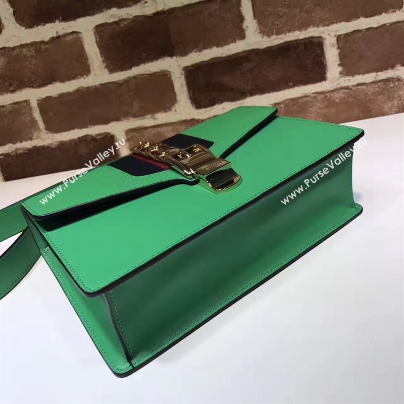 Gucci Sylvie shoulder green bag 6527