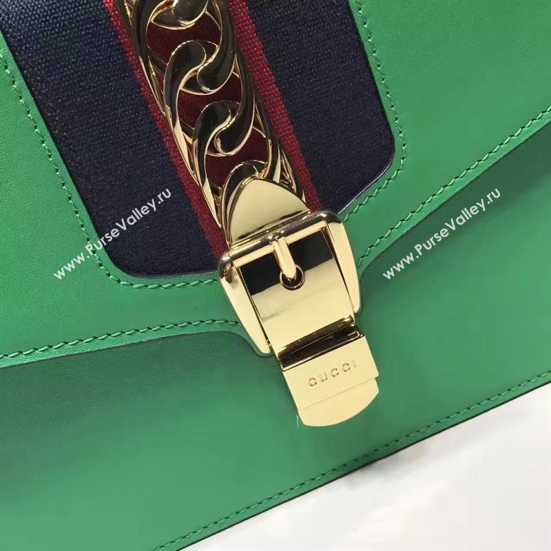 Gucci Sylvie shoulder green bag 6527