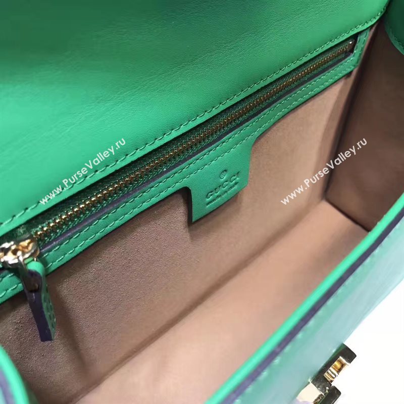 Gucci Sylvie shoulder green bag 6527