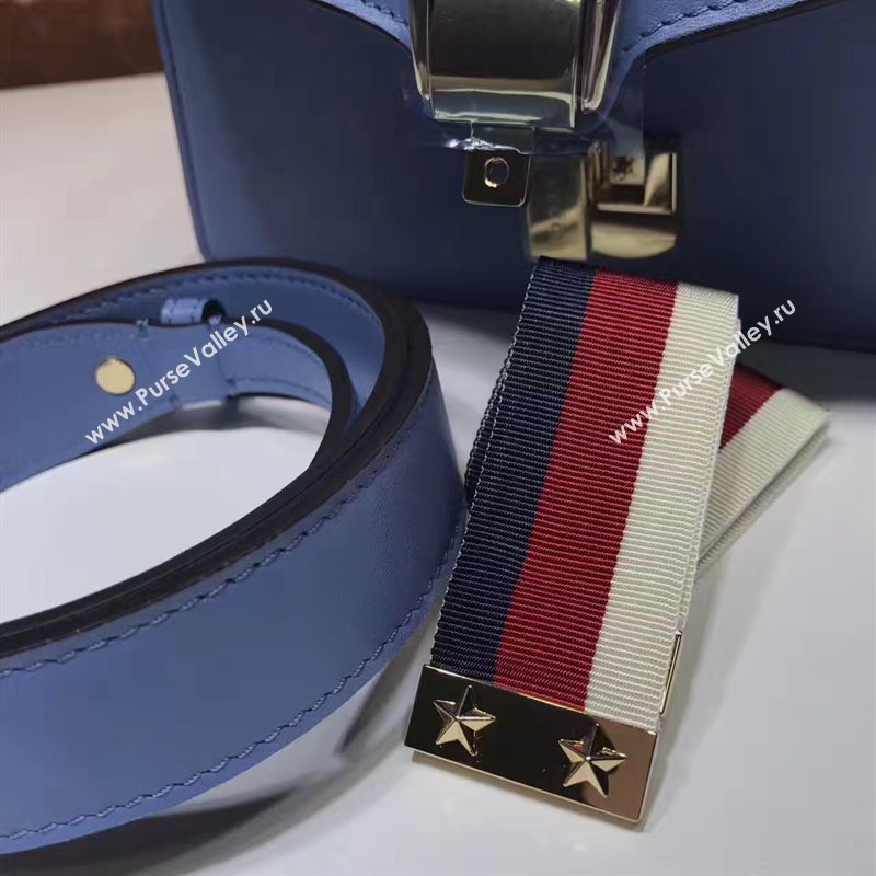 Gucci Sylvie light shoulder blue bag 6528