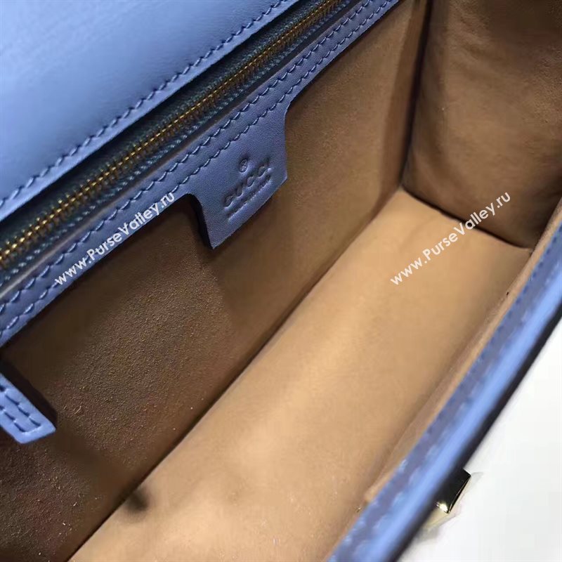 Gucci Sylvie light shoulder blue bag 6528