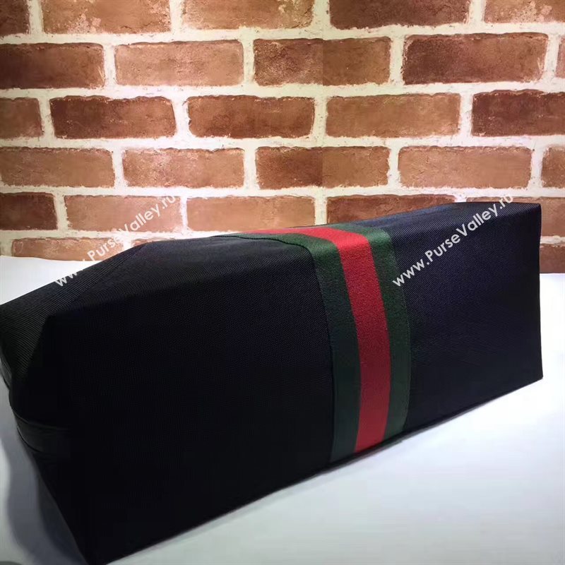 Gucci large canvas shoulder tote black bag 6531