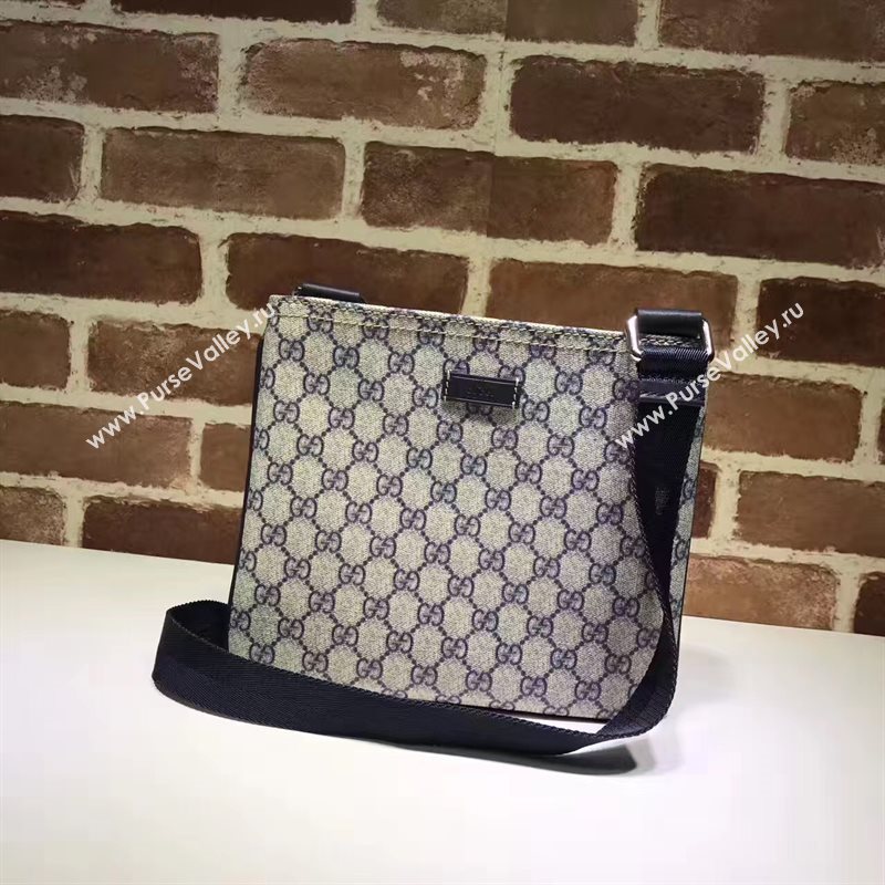 Gucci small light gray GG shoulder canvas bag 6533