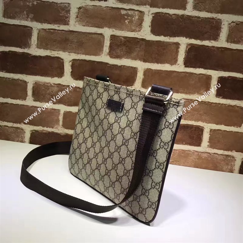 Gucci small GG gray shoulder canvas bag 6534