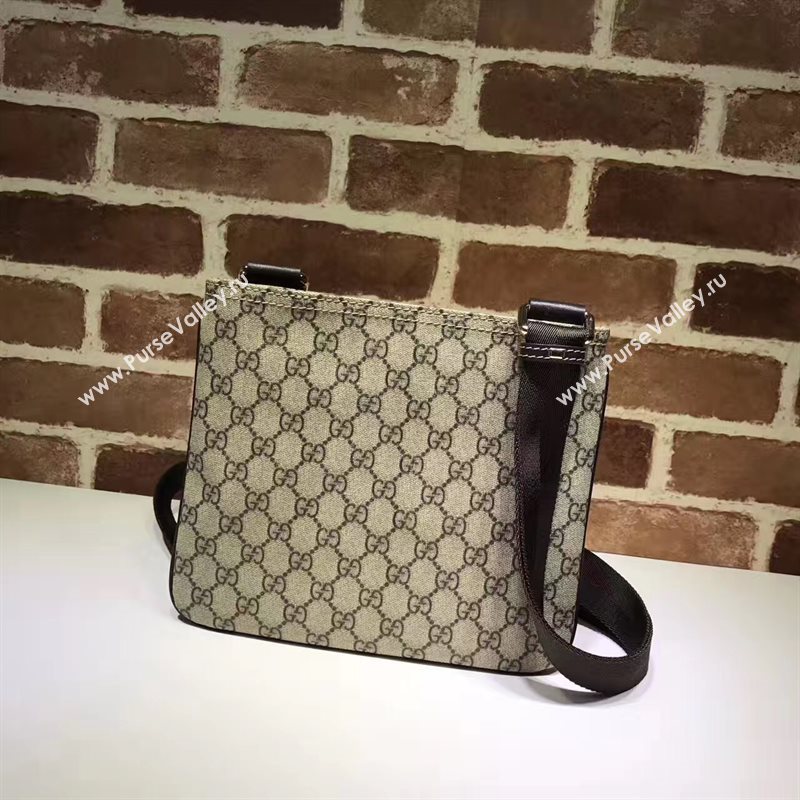 Gucci small GG gray shoulder canvas bag 6534