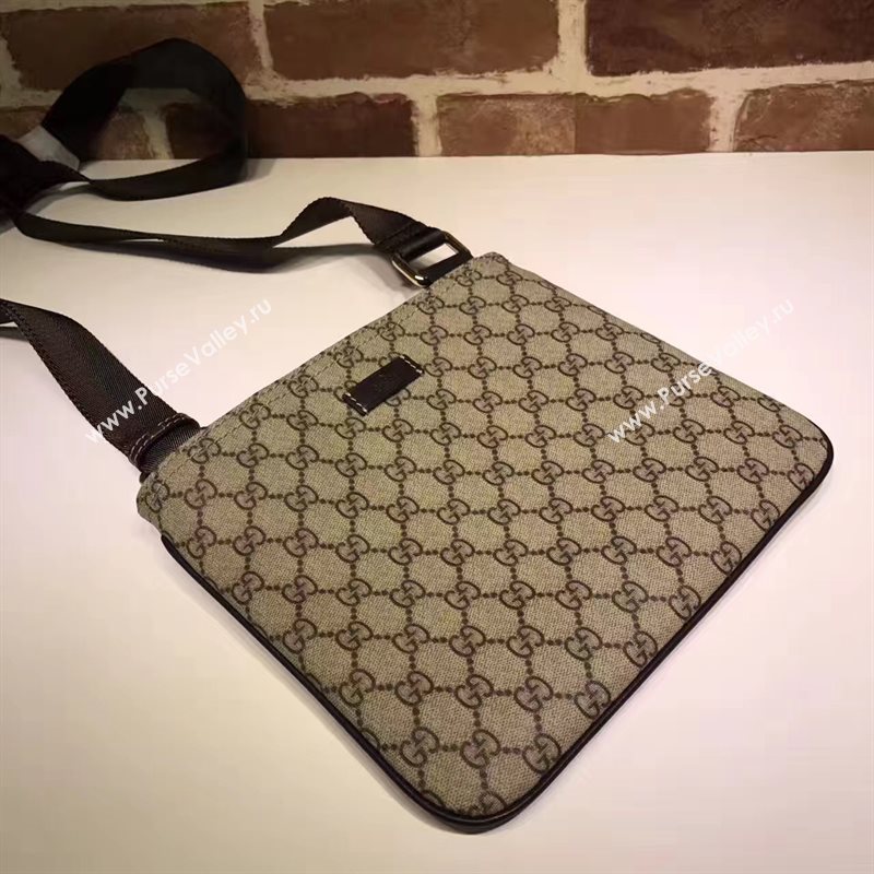 Gucci small GG gray shoulder canvas bag 6534