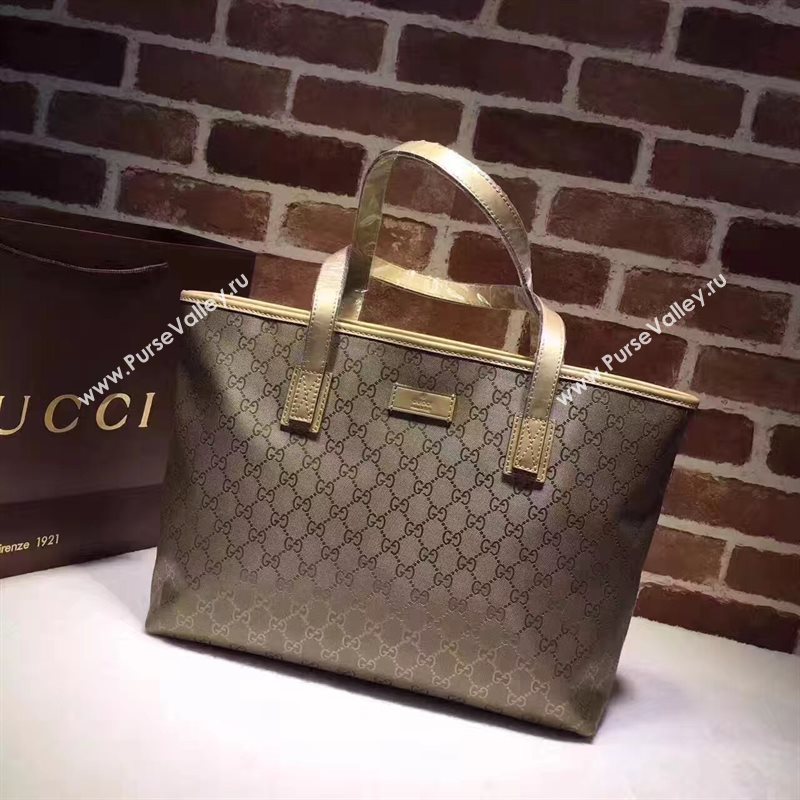 Gucci GG gold v gold shoulder tote bag 6536