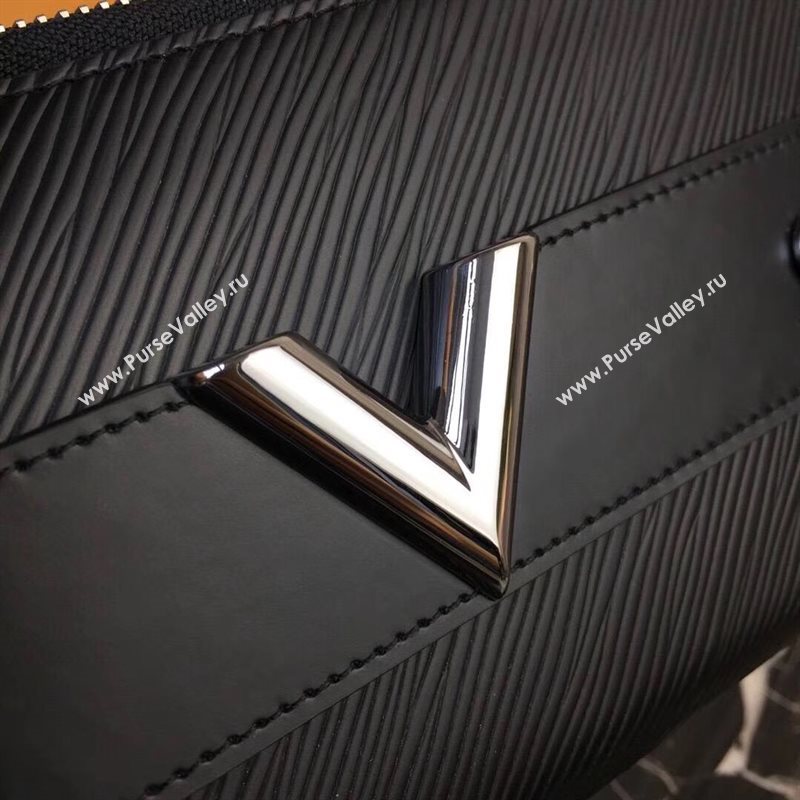 LV Louis Vuitton M62522 Twist Zippy Wallet Epi Leather Essential V Handbag Bag Black 6640