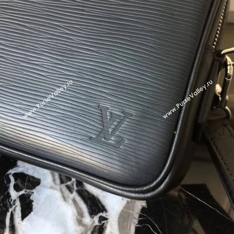 Men LV Louis Vuitton Kasai Clutch Handbag M51726 Epi Leather Bag Black 6652