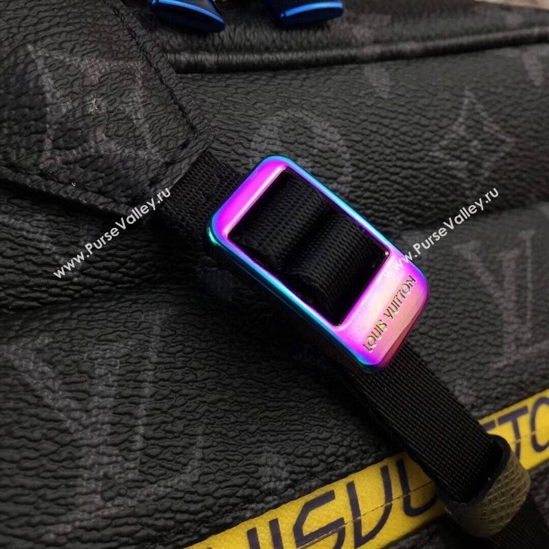 LV Men Louis Vuitton Monogram Zipper Shoulder Bag M42632 Messenger Handbag Black 6656