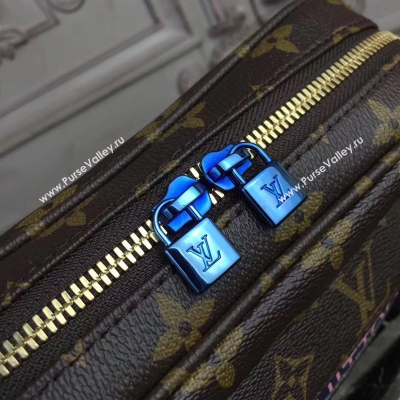 LV Men Louis Vuitton Monogram Zipper Shoulder Bag M42633 Messenger Handbag Brown 6658