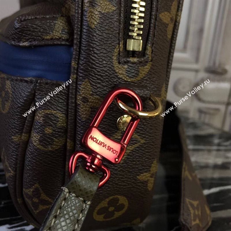 LV Men Louis Vuitton Monogram Zipper Shoulder Bag M42633 Messenger Handbag Brown 6658