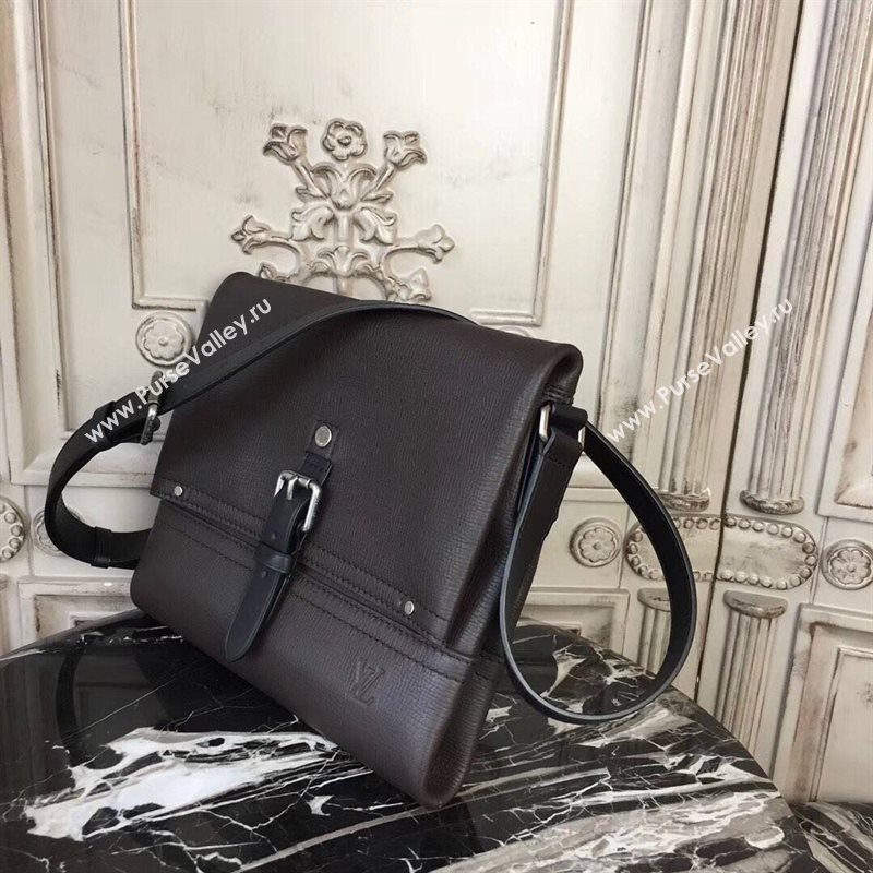 LV Men Louis Vuitton Canyon Messenger Bag M54963 Real Leather Handbag Brown 6659