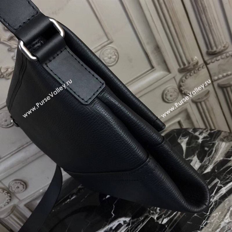 LV Men Louis Vuitton M54963 Canyon Messenger Bag Real Leather Handbag Black 6660