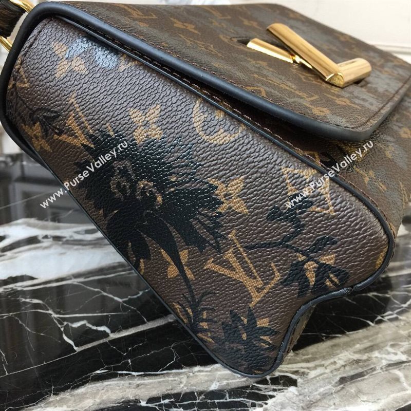 LV Louis Vuitton M53498 Monogram Twist Bag Handbag Brown 6666