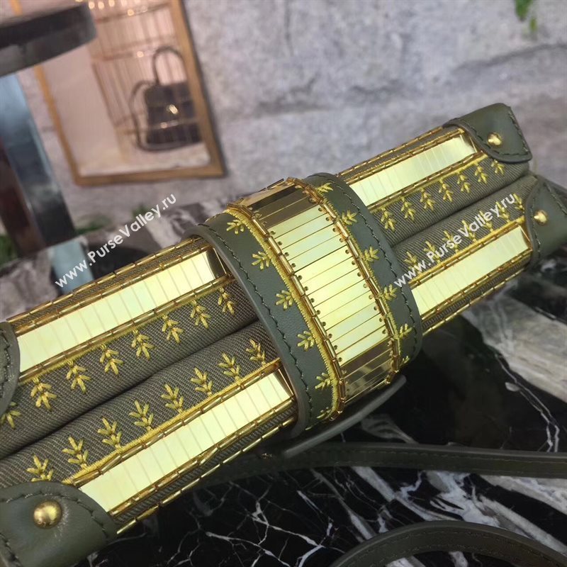 M54765 LV Louis Vuitton Petite Malle Box Bag Monogram Handbag Green 6668