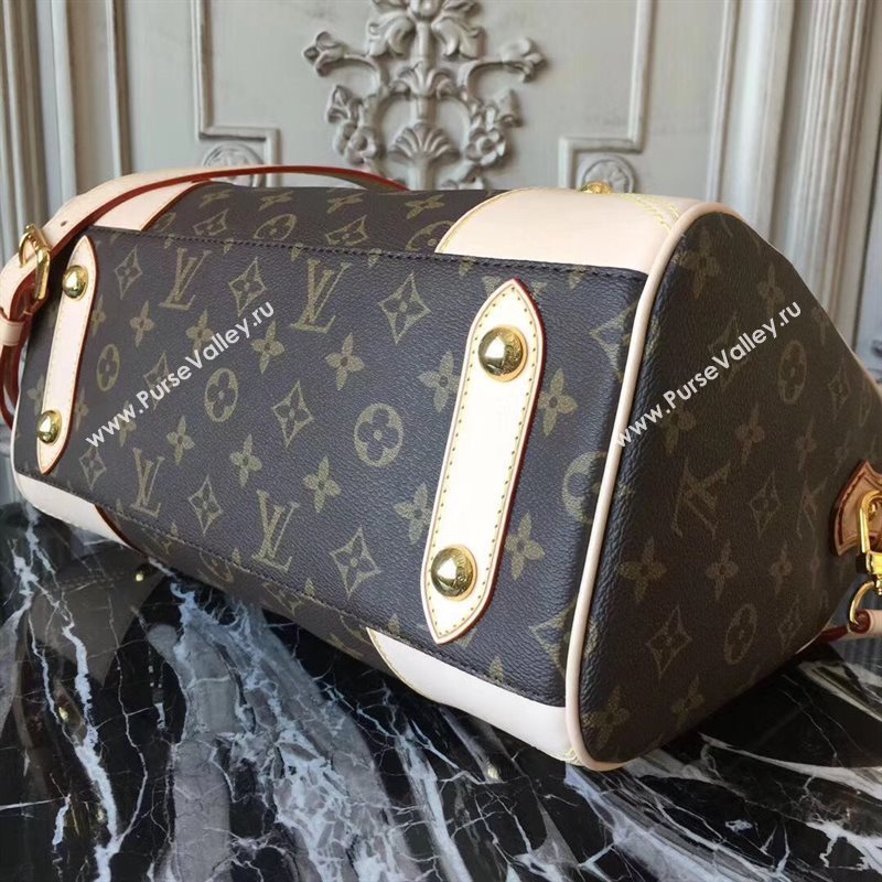 M40325 LV Louis Vuitton Monogram Retiro Bag Tote Handbag Brown 6672