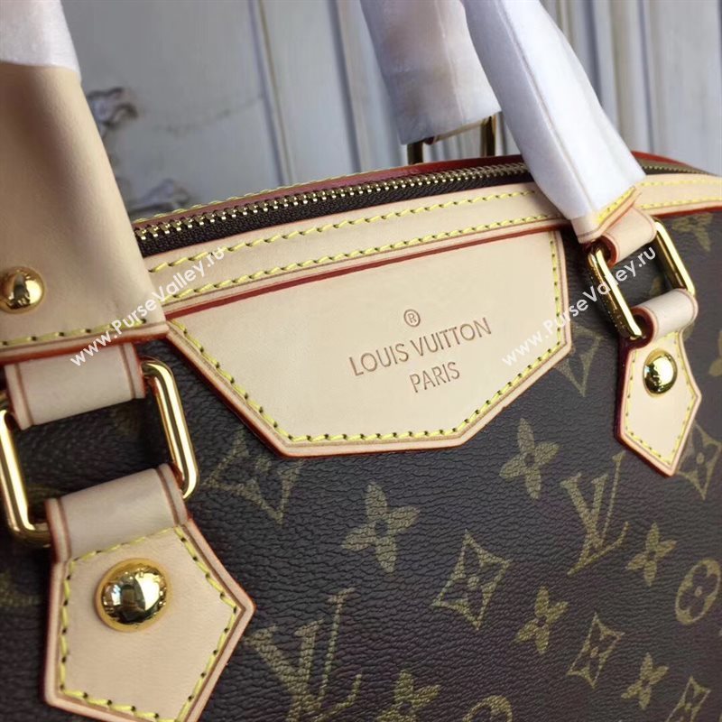 M40325 LV Louis Vuitton Monogram Retiro Bag Tote Handbag Brown 6672