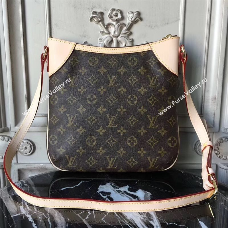 M56390 LV Louis Vuitton Monogram Odeon PM Bag Tote Handbag Brown 6676