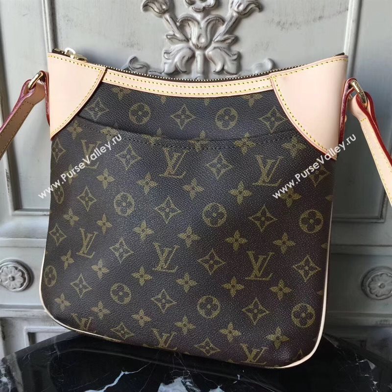 M56390 LV Louis Vuitton Monogram Odeon PM Bag Tote Handbag Brown 6676