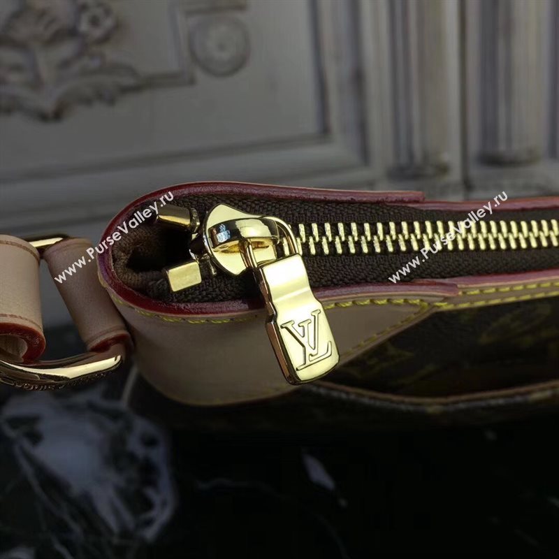 M56390 LV Louis Vuitton Monogram Odeon PM Bag Tote Handbag Brown 6676