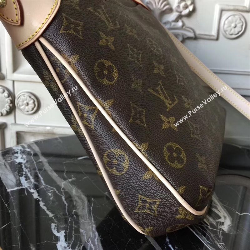 M56390 LV Louis Vuitton Monogram Odeon PM Bag Tote Handbag Brown 6676