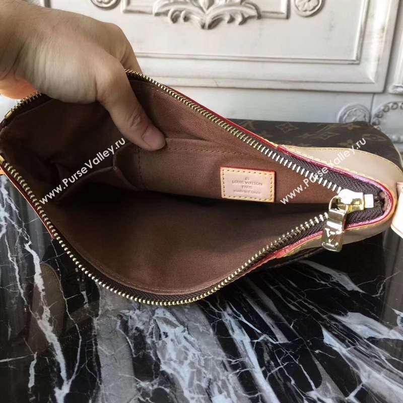 M56390 LV Louis Vuitton Monogram Odeon PM Bag Tote Handbag Brown 6676