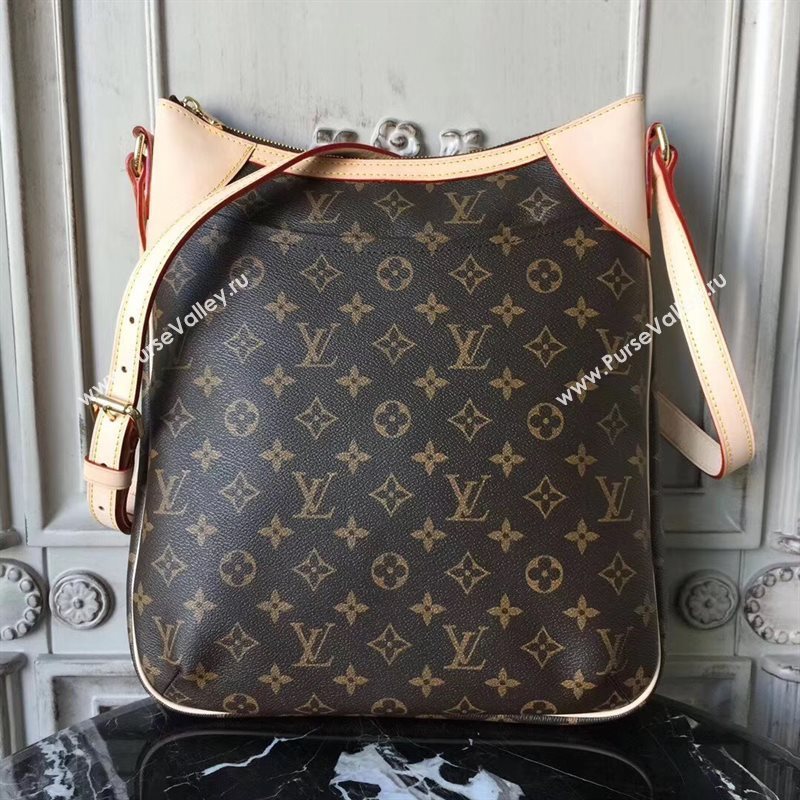 M56389 LV Louis Vuitton Monogram Odeon MM Bag Tote Handbag Brown 6677