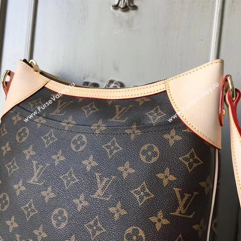 M56389 LV Louis Vuitton Monogram Odeon MM Bag Tote Handbag Brown 6677