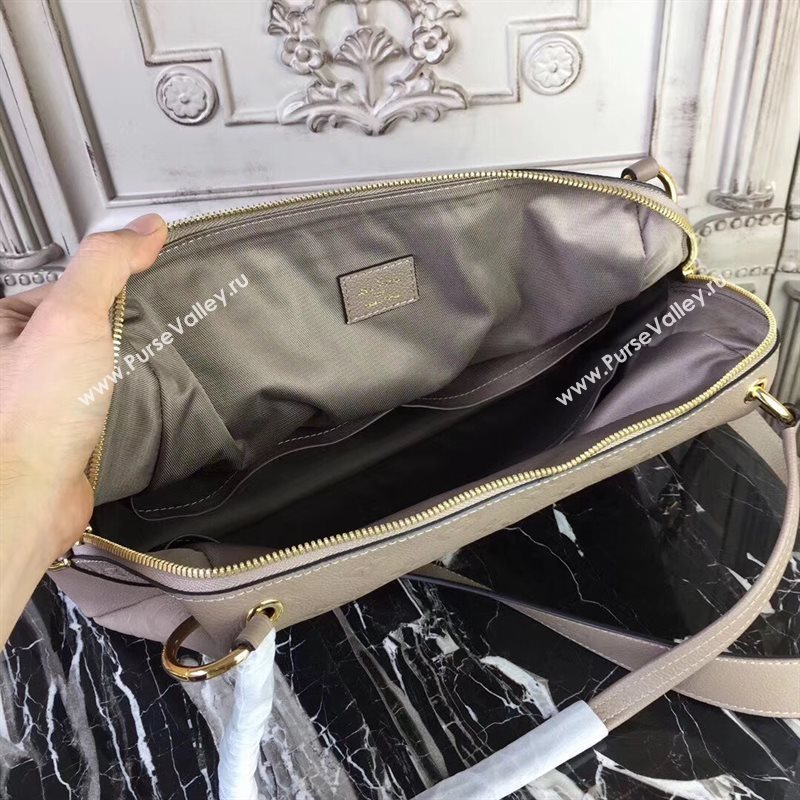 M43743 LV Louis Vuitton Monogram PONTHIEU PM Bag Zipper Real Leather Handbag Apricot 6683