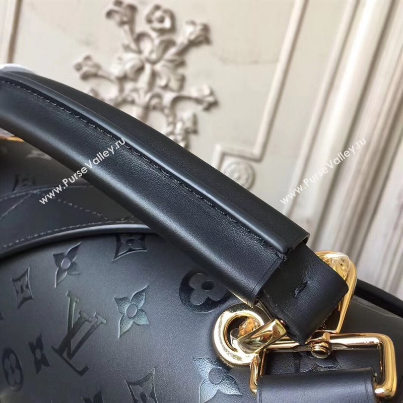 M51989 LV Louis Vuitton Very One Handle Bag Monogram Real Leather Handbag Black 6687