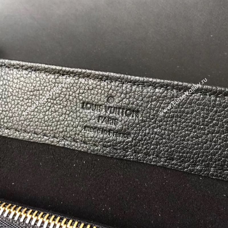 M51989 LV Louis Vuitton Very One Handle Bag Monogram Real Leather Handbag Black 6687