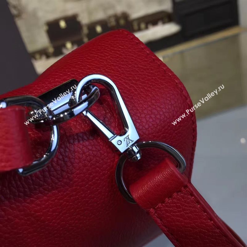 M50250 LV Louis Vuitton Lockme II Bag Veau Twist Real Leather Handbag Red 6688