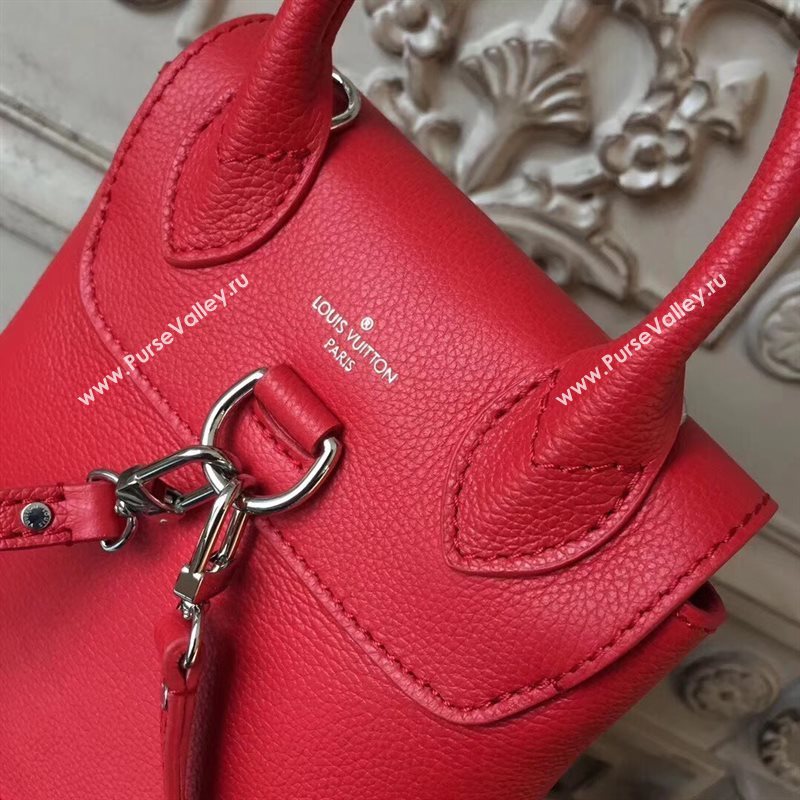 M54573 LV Louis Vuitton Lockme Mini Backpack Bag Real Leather Handbag Red 6692