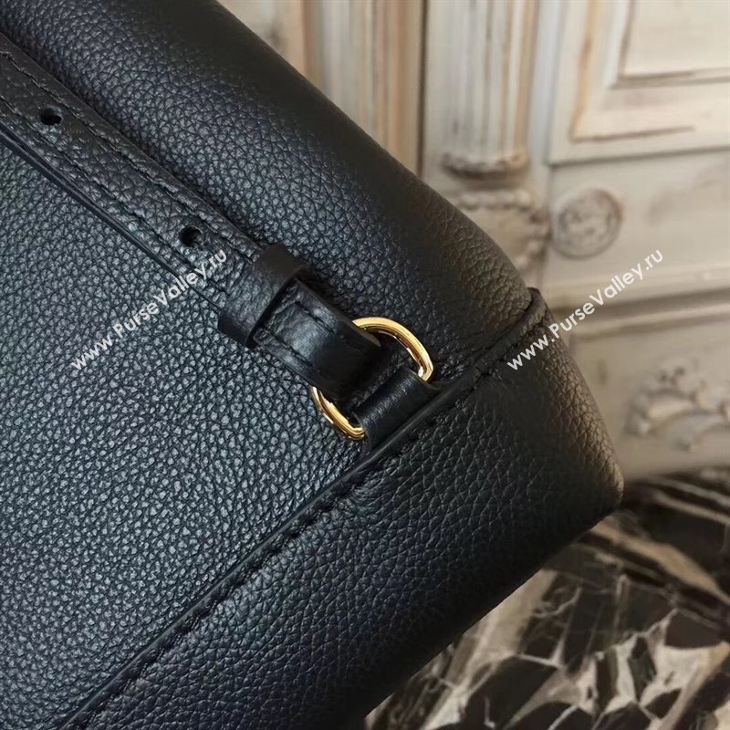 M54573 LV Louis Vuitton Lockme Mini Backpack Bag Real Leather Handbag Black 6693