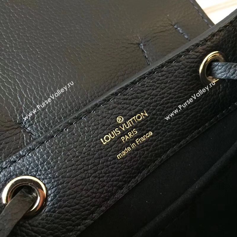 M54573 LV Louis Vuitton Lockme Mini Backpack Bag Real Leather Handbag Black 6693